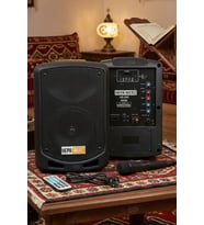 Hepa Merz 300W Şarjlı Portatif Seyyar Mikrofonlu Mevlüt Amfisi 6.5 İNÇ (HS-300)