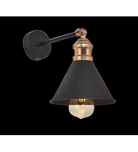 RİOLIGHT RETRO BAKIR MAFSALLI HAREKELİ BAŞLIK METAL APLİK (Siyah - Beyaz)