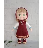 Maşa Bebek Amigurumi Organik Oyuncak