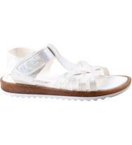 Arzen 4011 Çapraz Bantlı Kız Çocuk Bebe Sandalet Ayakkabı (Beyaz)
