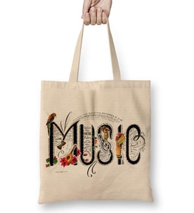 Müzik Nota Bez Çanta Uzun Saplı
