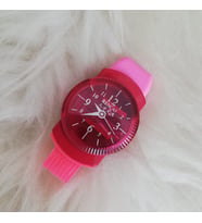 Pembe Saat Tasarım Kalemtraş ve Silgi
