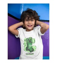 Creeper Baskılı Unisex Oyun Çocuk Tişört (1-12 YAŞ)