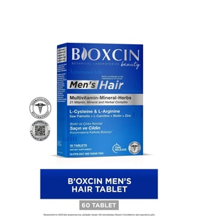 Bioxcin Mens Hair 30 Tablet - L Arginin Biotin Saw Palmetto L Carnitine Çinko L Sistein Keratin Bakır Iyot.