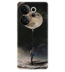 Camon 20 Premier 5g Kılıf Desenli Silikon Moon Baloon 1368