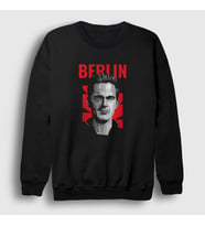 Presmono Unisex Siyah Berlin La Casa De Papel Sweatshirt 196581tt