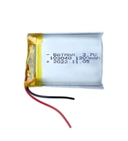Powermaster 1200 mAh Lityum Polimer Pil Şarjlı 3.7 Volt Pil Kulaklık Pili