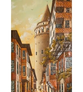Ahşap Galata Kulesi Tablo 20x30