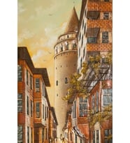 Ahşap Galata Kulesi Tablo 20x30