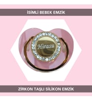Sahi Aksesuar İsimli Zirkon Taşlı Silikon Bebek Emzik ZTSE113