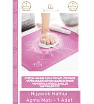 #HamurMatı Silikon Silpat Şeker Hamuru Hazırlama Örtüsü Kaymaz Ölçülü Yapışmaz 50x40cm Hamur Açma Ma