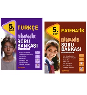 TUDEM YAYINLARI 5.SINIF DİNAMİK TÜRKÇE - MATEMATİK SORU BANKASI