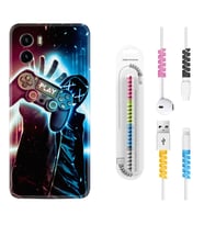 Vivo Y15S Y32 Y33S Y51 Y53S Kılıf Kablo Koruma Spiral Silikon Play Me 1757