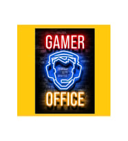 Ahsap Poster Gamer Office