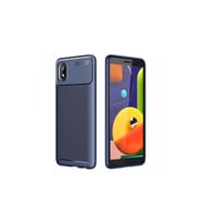 Samsung Galaxy A01 Core Kılıf Auto Focus Karbon Kapak - Lacivert