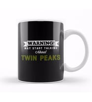 Warning May Start Talking about Twin Peaks Kupa Bardak Porselen