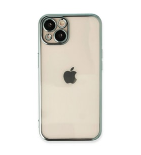 Apple İphone 13 Kılıf Razer Lensli Silikon - Yeşil