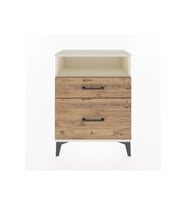 Arges Komodin Tek Raflı 2 Çekmeceli 60x30x80 Aytaşı-Çam