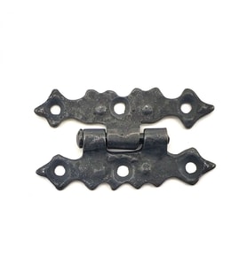 Antika Tarz Dekoratif Pirinç Yıldız Menteşe - 63x36 Mm, Oksit