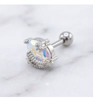 FerizZ 316L Çelik Zirkon Taşlı Gökyüzü Şekilli Piercing PRC-170