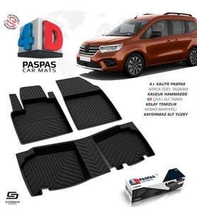 Renault Kangoo 4D Havuzlu Paspas 2024 Üzeri A+ Kalite