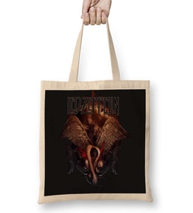 Led Zeppelin 2 Bez Çanta Uzun Saplı