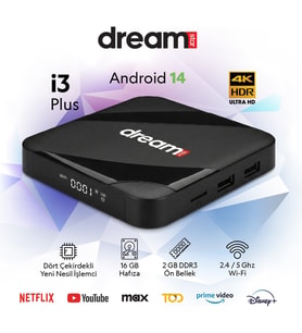 Dreamstar I3 Plus Android Tv Box Android 14 Ses Komut Desteği 6k Ultra Hd