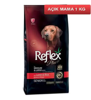 Reflex Plus Kuzulu Orta Büyük Irk Yaşlı Köpek Maması 1 Kg AÇIK