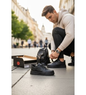 Enoch Dunk Low Kalın Düz Tabanlı Erkek Casual Sneaker