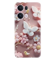 Oppo Reno 13 Pro Kılıf Boutique Baskılı Resimli Pembe Kelebekler Pcode -088
