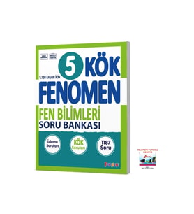 Fenomen Yayıncılık 2025-2026 5. Sınıf Fen Bilimleri Kök Soru Bankası %100 Başarı İçin Video Çözümlü Yeni Müfredat (Çok Renkli)