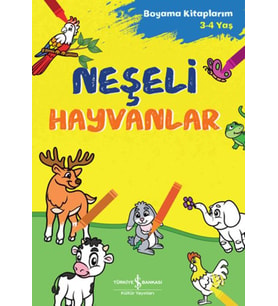 Neşeli Hayvanlar - Boyama Kitaplarım 3-4 Yaş