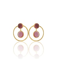 Kadir Jewellery 22 Ayar Altın Kaplama Kadın Halka Küpe -El İşçiliği Ve Hipoalerjenik Küpe