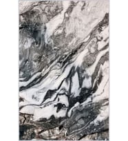 Eliana Home Baskılı, Yıkanabilir Kaymaz Taban Salon Halısı LNA0277-SD163 100x150 cm (Gri)