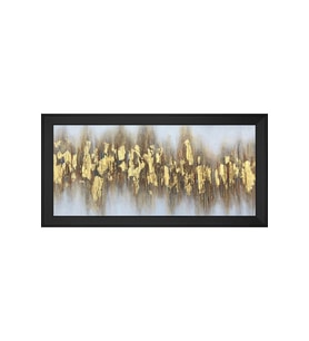 Soyut Şekiller Motifli Kanvas Tablo 50 x 70 cm Siyah Çerçeve