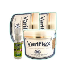 Süper Variflex Bacak Bakımı Kremi 100 ml x 3 adet + Çörek Otu Yağı 30 ml