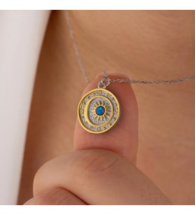 Unisex Sky Gümüş Kolye (Gümüş)