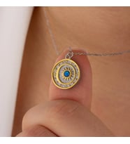 Unisex Sky Gümüş Kolye (Gümüş)