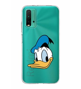 Xiaomi Poco M3 Uyumlu Kapak Donald Duck Tasarımlı Şeffaf Silikon Kılıf