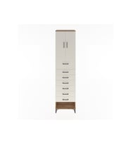 Hyperion Dolap 2 Raflı 7 Çekmeceli 2 Kapaklı 60x44x243 Çam-Aytaşı