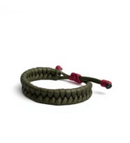 Plentiful  Paracord Bileklik Ayarlanabilir– Kamuflaj Seri İkili Örgü Yeşil