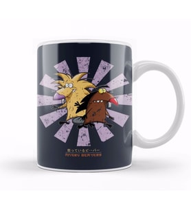 Angry Beavers Retro Japanese Kupa Bardak Porselen