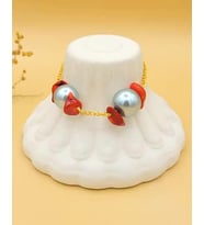 Coral Pearl Elegance Bileklik