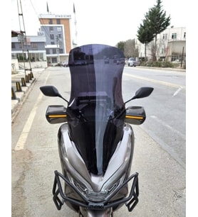MOTOCAM Honda PCX Ön Cam 2018-2020 Model 83cm Siyah Renkli 4mm UZUN