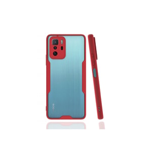 Xiaomi Poco X3 Gt Kılıf Platin Silikon - Kırmızı
