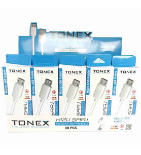 Tonex MİCRO 3.0A 18W Hızlı Usb Kablo MA90  (30 Adet) 