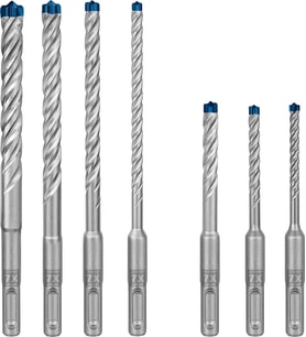 Professional 7 parça Expert SDS plus-7X Kırıcı Delici Delme Uçları (Yumuşak taş, Sert taş, Beton, Donatılı beton, Beton bina bloku, Ø 5-12 mm, Aksesuar Kırıcı Delici)