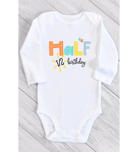 Half Boho Uzun Kol Çıtçıtlı Bebek Body