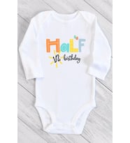Half Boho Uzun Kol Çıtçıtlı Bebek Body
