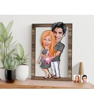 BK Gift Kişiye Özel Bebek Süprizi Karikatürlü 3D Ahşap Tablo, Sevgiliye Hediye, Arkadaşa Hediye, Yıl Dönümü Hediyesi, Doğum Günü Hediyesi-1